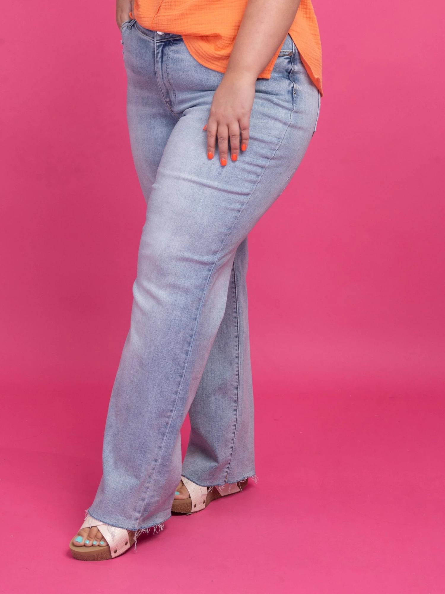 Judy Blue High Waist V Front Waistband Straight Leg Jeans | 0-24 1 Judy Blue High Waist V Front Waistband Straight Leg Jeans | 0-24