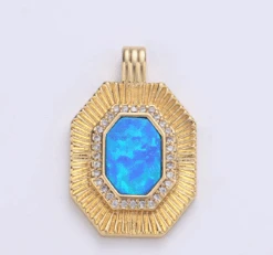 Octagon Stone Charm My Girl In LA