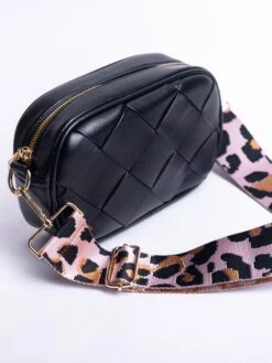 Zenana Leopard Strap Crossbody Shoulder Bag