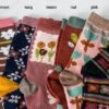 Fall Floral Print Socks