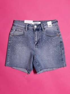 Judy Blue High Waist Rhinestone Embellished Cut Off Shorts | S-3X -Women Clothing Shop QKcWKiaPjmEQSpRpXhqLyVBte55MkVf0tCF7RcpB