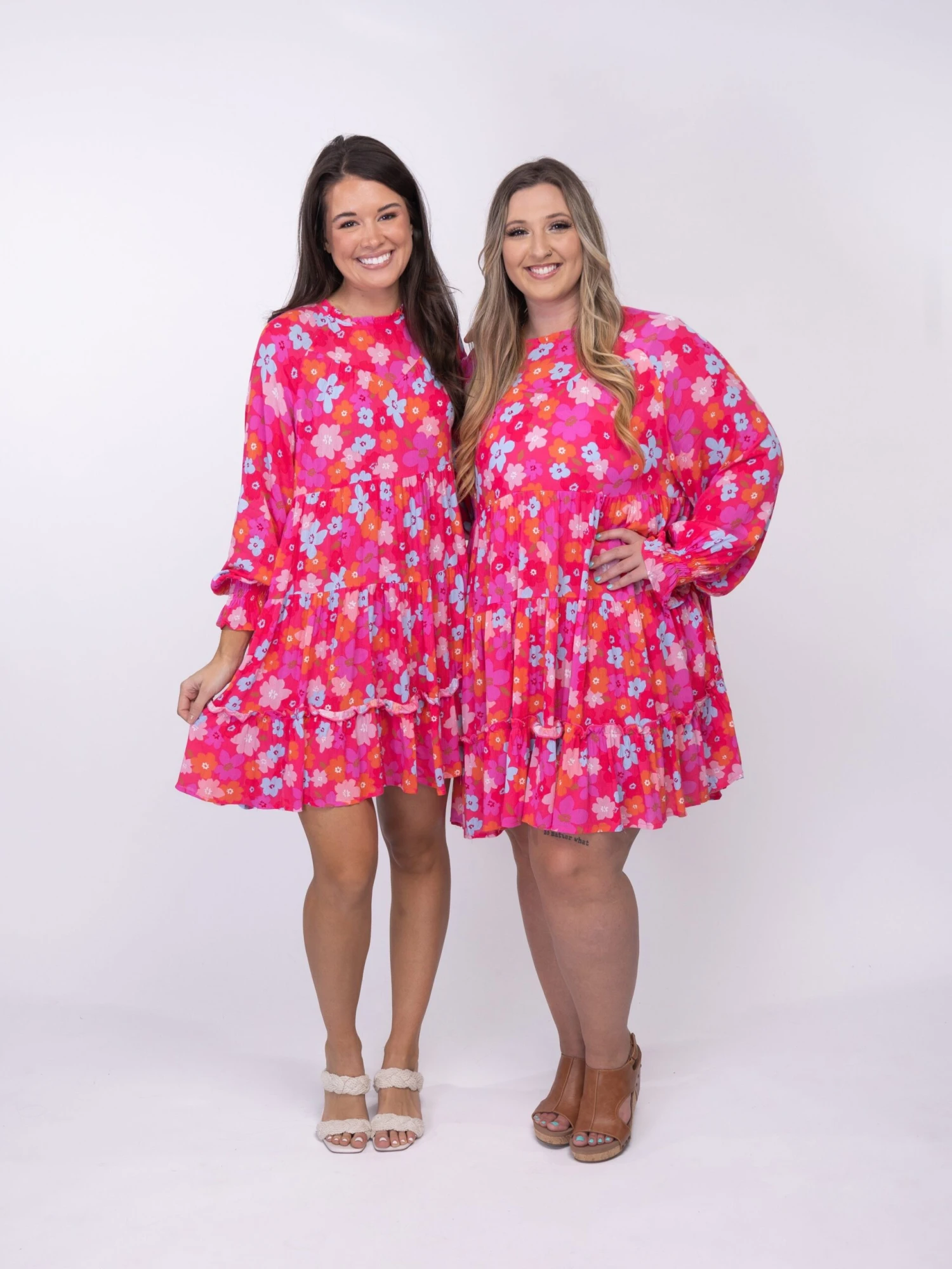 Round Neck Floral Babydoll Dress | S - XL 1 Round Neck Floral Babydoll Dress | S - XL