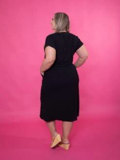 STACCATO Airflow V-Neck Short Sleeve Midi Dress | S - XL -Women Clothing Shop ReKKlgolXRiRN5HavvQUk8SHpqZYmvoGrRuxFumV