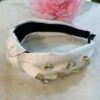 Knot Rhinestone Stud Headband