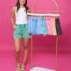Zenana Washed Gauze Drawstring Shorts W/ Pockets | S-L