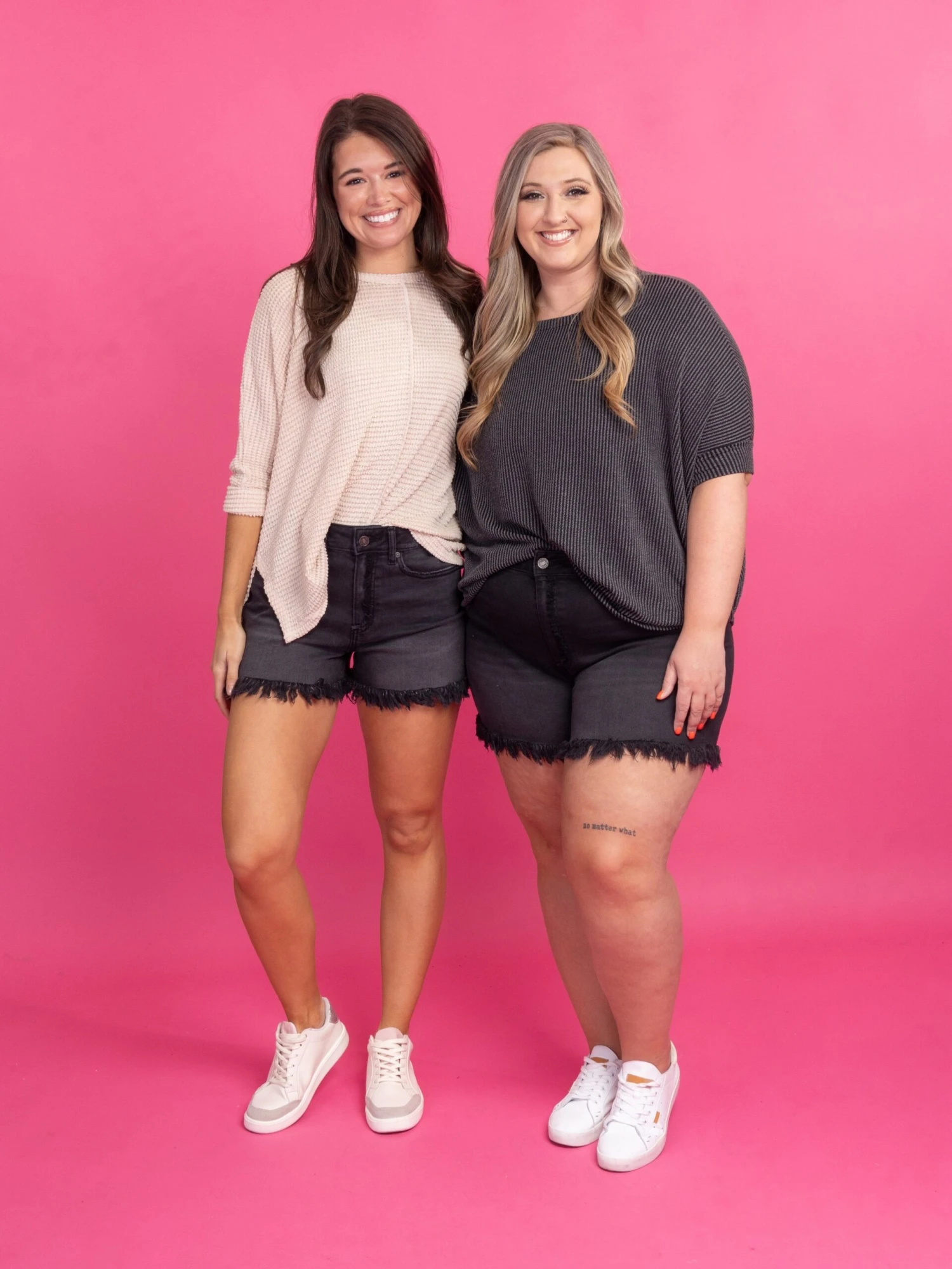 Zenana Mid-Rise Raw Frayed Hem Washed Shorts | S - 3X 1 Zenana Mid-Rise Raw Frayed Hem Washed Shorts | S - 3X