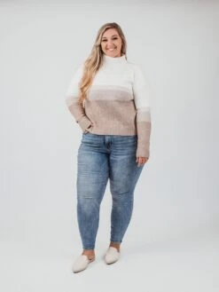 Be Cool Gradient Long Sleeve Turtleneck Sweater | S/M - M/L