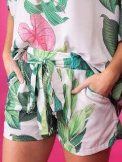 Lined Front Tie Hot Pink Leaf Print Shorts | S-3X Set W/ Sku49555 7 Lined Front Tie Hot Pink Leaf Print Shorts | S-3X Set W/ Sku49555 -Women Clothing Shop UoVQG9fKGjuBtemasPqXPl5MBNwCaKuDM9QO7jPM