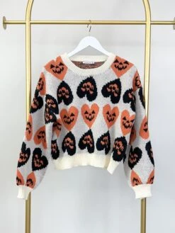 STACCATO Halloween Heart Patterned Sweater | S - XL -Women Clothing Shop UuuTMFklIdXWYylc8u32NMSpLit30iUNgZM4HSHN