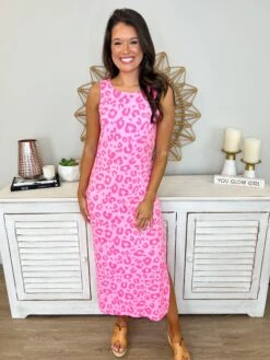 Leopard Print Sleeveless Maxi Dress | S - XL *Final Sale*