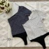 Striped One Shoulder Bodysuit *Final Sale*