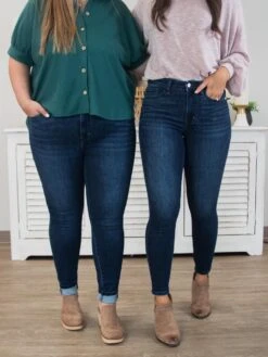 Judy Blue Mid Rise Classic Crinkle Ankle Detail Skinny Jean | 0 - 24 -Women Clothing Shop XLhbGjrVYLev6hJJ7XFlyPvgWHXA4ZrYw4Xe85Ew