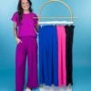Stretch Wide Leg Pants | S - 3XL Set W/49520