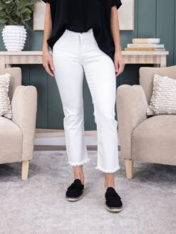 Risen Tummy Control Mid Rise Crop Straight Fray Hem Pant | 0-3X 11 Risen Tummy Control Mid Rise Crop Straight Fray Hem Pant | 0-3X -Women Clothing Shop a050de30479990ec7b56a86182a3c234