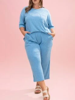 Slub Ribbed Crop Pants By DD Design | S-3XL Pair W/ Sku63651 -Women Clothing Shop a13e62ea2164b2e6b492293865601e5e