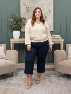 Judy Blue High Waist Side Stitch Detail Crop Wide Leg Jeans | 0 - 24 -Women Clothing Shop a14402f6a684e66861fe7d288fbcb099