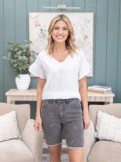 Printed Washed Bermuda Shorts | S - XL