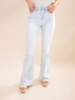 Mica Denim High Rise Flared Jeans With Raw Hem | 0-15 -Women Clothing Shop a1ed1303f6b1d1abf665cd8867c81358