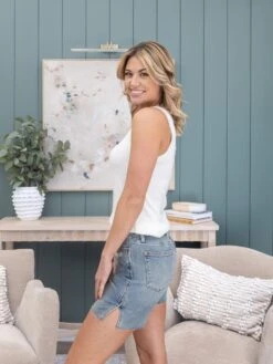 Judy Blue High Waist Side Slit Shorts | S - 3XL -Women Clothing Shop a2adc1d7251e4cd6ee4c1e26d70d0f2e