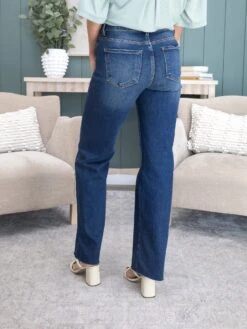 Risen Tummy Control High Rise Straight Jeans | 0 - 3X -Women Clothing Shop a2f86ec10d71479ef1df807ff379fe75