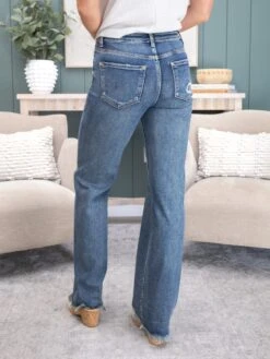 Risen Tummy Control High Rise Long Straight Leg Jeans | 0-3X -Women Clothing Shop a30bd575e27db45f4db64c469461812f