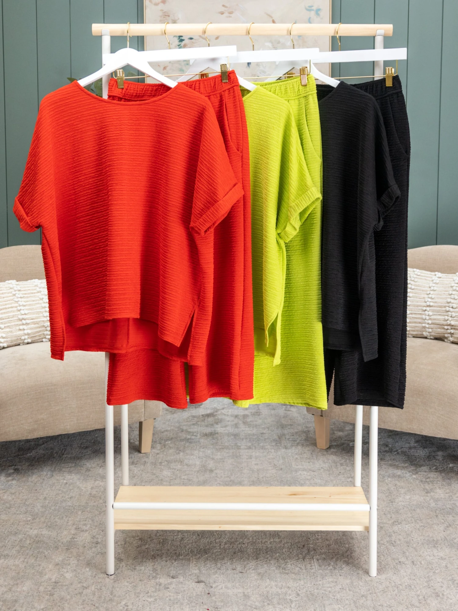 Crinkled Elastic Waist Pocket Cropped Pants | S - 3X Set W/ Sku52397 6 Crinkled Elastic Waist Pocket Cropped Pants | S - 3X Set W/ Sku52397 - Image 6