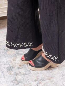 Pearl Detail Texture Cropped Pants | S-3X Set W/ Sku52251 -Women Clothing Shop a35967ceaafb3597fb91c6b85a4d8fb4 1