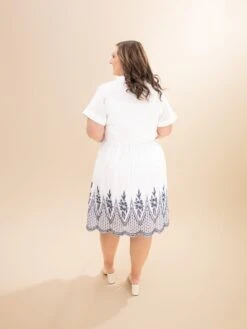 Embroidered Short Dress With Adjustable Belt | S-3XL -Women Clothing Shop a42650b3c2e5ddcea117231ab462cce1