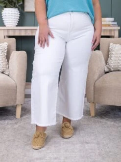 Risen Tummy Control High Rise Crop Wide Leg Pants | 0 - 3X -Women Clothing Shop a656bc813dd7c8edc76016891e8d4c9a