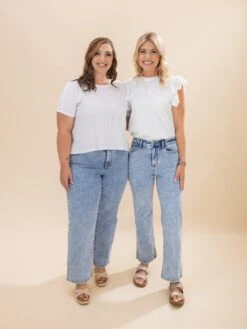 Judy Blue High Waist Stone Wash Straight Fit Jeans | 0-24W -Women Clothing Shop a6c01c6ef0c6ffc5b747d161c39eef5e