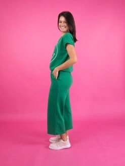 Raw-Cut Elastic Waist Cropped Sweatpants | S - 3X Set W/ Sku51560 -Women Clothing Shop a70825bc8e0cf2c17138e178d7256939