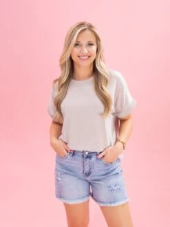 Diva Denim High Rise Fray Hem Short | XS - 3X -Women Clothing Shop a76d7a6c5a73088632dbe23accd0a19e