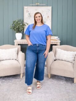 Risen High Rise Crop Wide W/ Wide Band Detail Jean | 0-3X 13 Risen High Rise Crop Wide W/ Wide Band Detail Jean | 0-3X -Women Clothing Shop a770761eb20c85fb82c8ccd91e259bc0