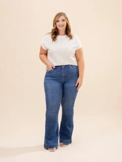 Mica Denim High Rise Flare Trouser Hem Jeans | 0-15 12 Mica Denim High Rise Flare Trouser Hem Jeans | 0-15 -Women Clothing Shop a7a66d6f993fadab8d6a5c2a665a6b26