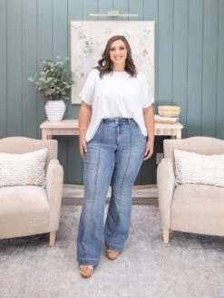 Judy Blue High Waist Trouser Flare | 0-24W