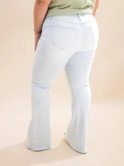 Mica Denim High Rise Flared Jeans With Raw Hem | 0-15 -Women Clothing Shop a86672b4d96d2b833d57baf1e024990c