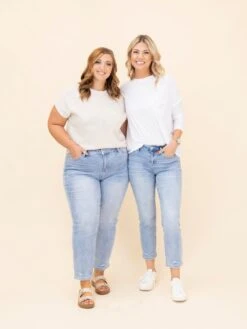 Mica Denim Mid Rise Straight Leg Jeans | 0-22 -Women Clothing Shop a8704b34d31178d23f703fc0ba5a6cc1