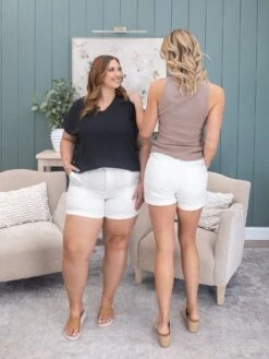 Judy Blue High Waist Cuffed Jogger Shorts | S - 3XL -Women Clothing Shop a9048fc34b33205c4d45a1cac8bdd5cd