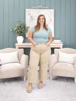 Risen High Rise-Crop Wide Pants | 0-3XL -Women Clothing Shop a92f8a6fd6a1fd8899f9c6f0c919b276