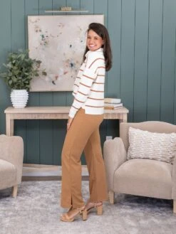 Side Slit Wide Leg Pants | S-L -Women Clothing Shop a96e0d01084d25930fa6f4aafd5db59b