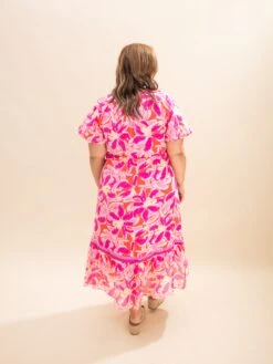 Floral Puff Sleeve Midi Dress | S-L -Women Clothing Shop a9e01f19918dc8b021e1f3b4464d0891