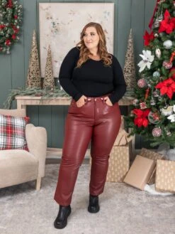 Judy Blue High Waist Tummy Control Faux Leather Straight Leg Pant | 0-24 17 Judy Blue High Waist Tummy Control Faux Leather Straight Leg Pant | 0-24 -Women Clothing Shop aad3ddb3d2594658203daa0f51beeeef