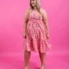 Checkered Star Midi Dress | S - 2XL