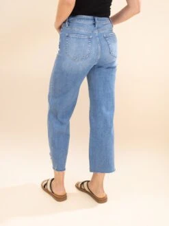 Mica Denim High Rise Wide Crop Frayed Hem Jeans | 0-15 -Women Clothing Shop ab6e1c6712f44bbc659cddafe625922e