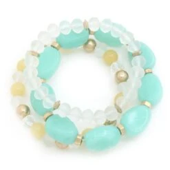 Chunky Bead Bracelet Set -Women Clothing Shop ac420734649b9a2abf77653e68c7bfa3