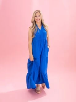 Ruffled Neckline Tiered Maxi Dress By DD Design | S - 3XL -Women Clothing Shop ad099f2ece9a6bbd52814363e9a4a9b9