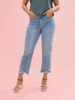 Diva Denim High Rise Cropped Straight Leg Tulip Hem Jeans | 0 - 20 -Women Clothing Shop ad36a40007fbca093499e1764f4a2d40