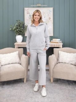 Lived In Wide Leg Crop Garment Washed 27" Pants By DD Design | S - 3XL -Women Clothing Shop ae0b18a4fe4109cec621e9dbf29e7128