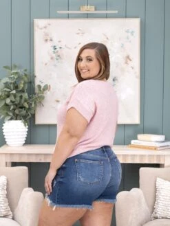 Judy Blue Dad Shorts With Destroy Hem | S-3XL -Women Clothing Shop ae1066514a7d2c3ceecc133bfe9e91a1