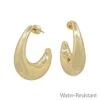 Water Resistant Thick Teardrop Earrings What's Hot